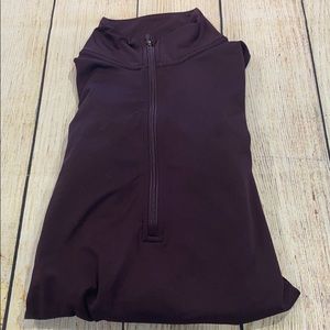 Plum Nike Pro quarter 1/4 zip sz small